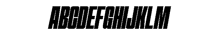 Hightone  Extra Bold Italic Font UPPERCASE