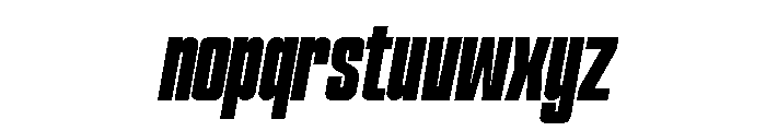 Hightone  Extra Bold Italic Font LOWERCASE
