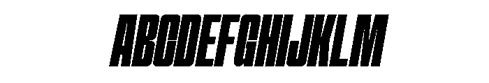 Hightone-ExtraBoldItalic Font UPPERCASE