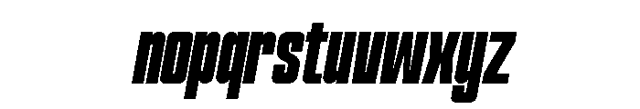 Hightone-ExtraBoldItalic Font LOWERCASE