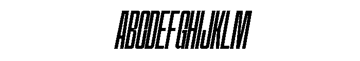 Hightone-ExtraLightItalic Font UPPERCASE