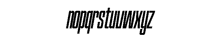 Hightone-ExtraLightItalic Font LOWERCASE