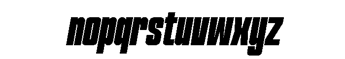 Hightone-Italic Font LOWERCASE