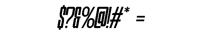 Hightone  Light Italic Font OTHER CHARS