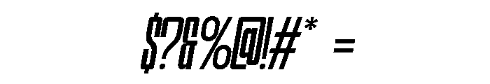 Hightone-LightItalic Font OTHER CHARS