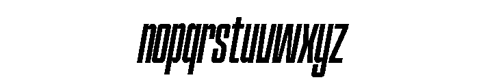 Hightone-LightItalic Font LOWERCASE