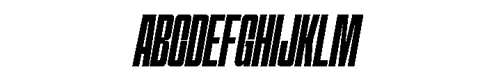 Hightone-MediumItalic Font UPPERCASE