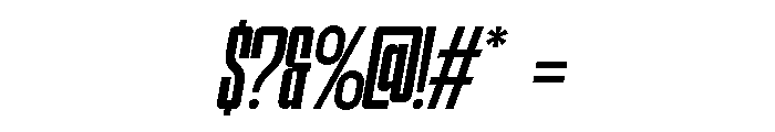 Hightone  Regular Italic Font OTHER CHARS