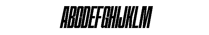 Hightone  Regular Italic Font UPPERCASE