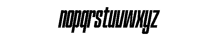 Hightone  Regular Italic Font LOWERCASE