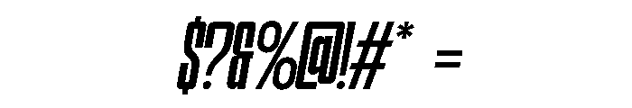 Hightone-RegularItalic Font OTHER CHARS