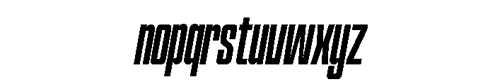 Hightone-RegularItalic Font LOWERCASE