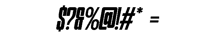 Hightone  Semi Bold Italic Font OTHER CHARS