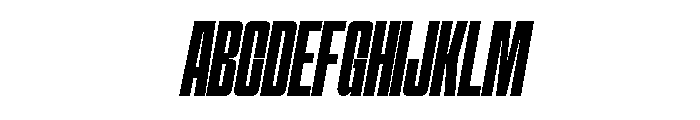 Hightone  Semi Bold Italic Font UPPERCASE