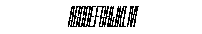Hightone-ThinItalic Font UPPERCASE