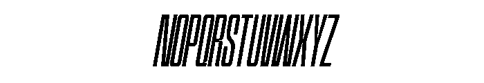 Hightone-ThinItalic Font UPPERCASE