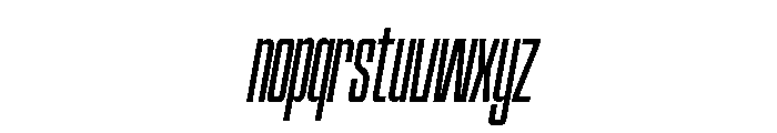Hightone-ThinItalic Font LOWERCASE