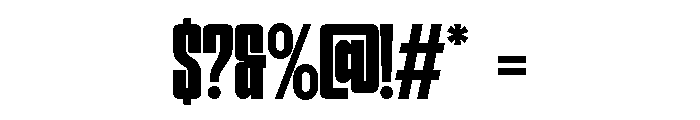 Hightone Vol2 Extra Bold Font OTHER CHARS