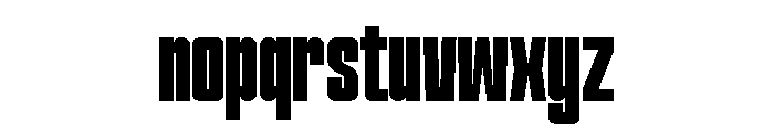 Hightone Vol2 Extra Bold Font LOWERCASE