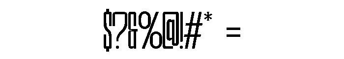 Hightone Vol2 Thin Font OTHER CHARS