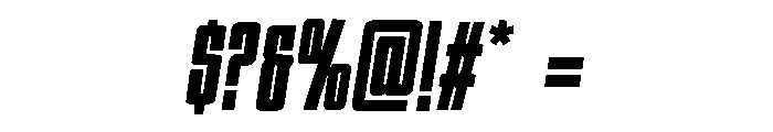 Hightrack Font OTHER CHARS