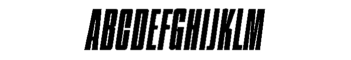 Hightrack Font UPPERCASE
