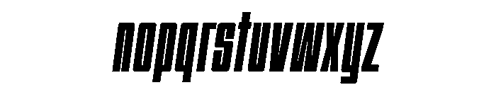 Hightrack Font LOWERCASE