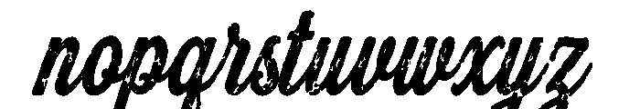 Highway Heritage Script Font LOWERCASE