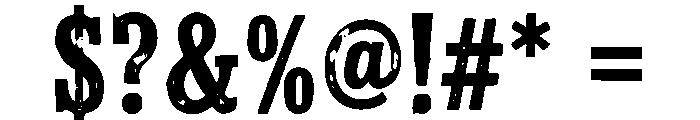 Highway Heritage Serif Font OTHER CHARS