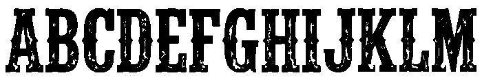 Highway Heritage Serif Font UPPERCASE