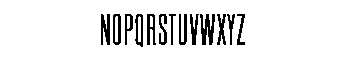 Highway Narrow Font LOWERCASE
