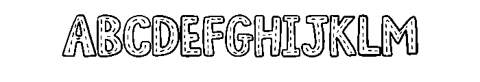 Highway Stitch By Squee Regular Font UPPERCASE