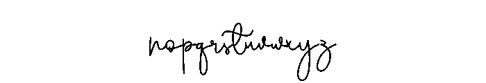 Highwish Stylishgirl Font LOWERCASE