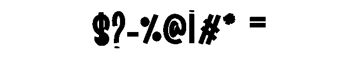 Higway Font OTHER CHARS