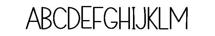 Hiking Newyear Font UPPERCASE