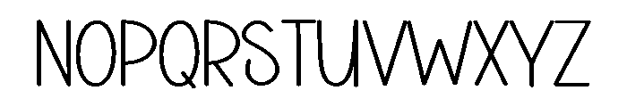 Hiking Newyear Font UPPERCASE