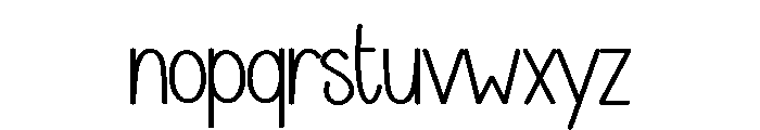 Hiking Newyear Font LOWERCASE