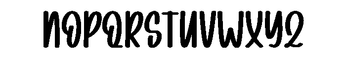 Hiking Story Font UPPERCASE