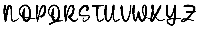 Hilgates Font UPPERCASE