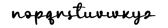 Hilgates Font LOWERCASE