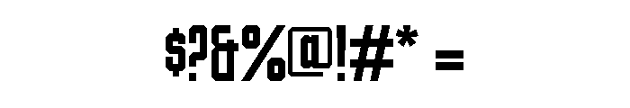Hillbone Font OTHER CHARS