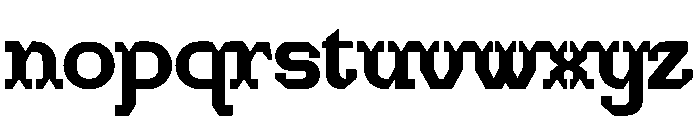 Hillfin Font LOWERCASE