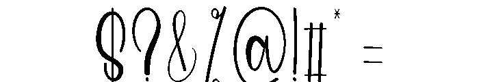 Hilliana Font OTHER CHARS