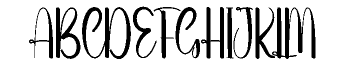 Hilliana Font UPPERCASE