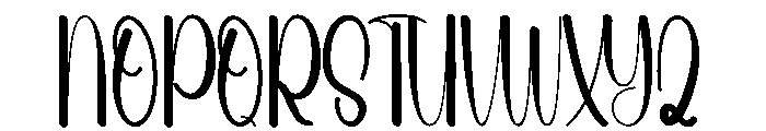 Hilliana Font UPPERCASE