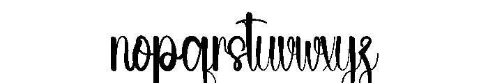 Hilliana Font LOWERCASE