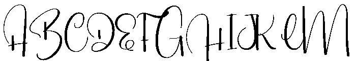Hilliata Font UPPERCASE