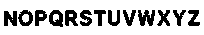 Hilly Regular Font UPPERCASE