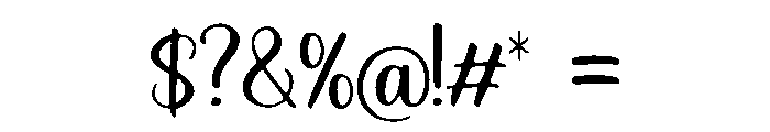 HillyLou Font OTHER CHARS