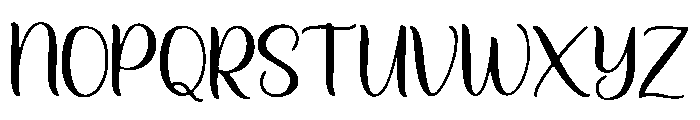 HillyLou Font UPPERCASE